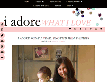 Tablet Screenshot of iadorewhatilove.com